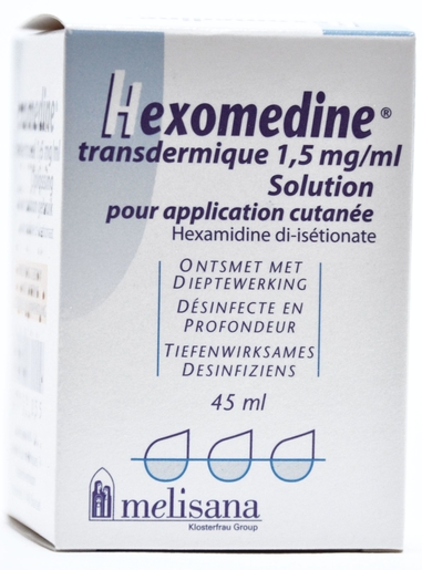 Hexomedine Transdermique 1,5mg/ml Solution Application Cutanée 45ml | Désinfectants - Anti infectieux