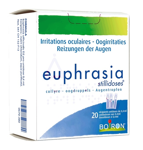 Euphrasia Stillidose Collyre 20x0,4ml Boiron | Confort visuel