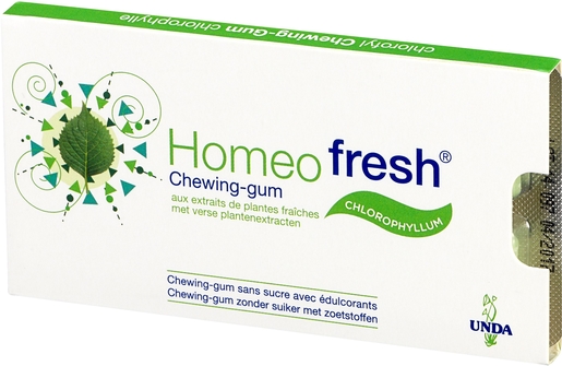 Homeofresh Chewing-Gum Plantes Fraiches Sans Sucre 1 x 12 | Haleine