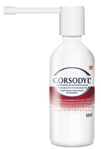 Corsodyl Spray 60ml | Aphtes