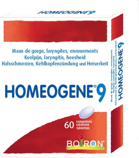 Homeogene N 9 60 Comprimés Boiron | Pathologies hivernales