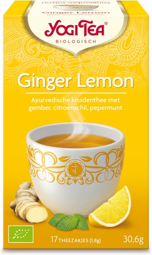 Yogi Tea Infusion Gingembre Citron Bio 17 Sachets | Forme - Tonus