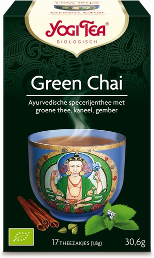 Yogi Tea Infusion Chai Vert Bio 17 Sachets | Détente - Antistress