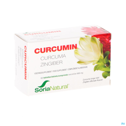 Soria Curcumin 60 Comprimés x600mg | Articulations - Muscles
