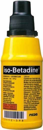 iso-Betadine Dermique 10% Solution pour Application Cutanée 125ml | Désinfectants - Anti infectieux