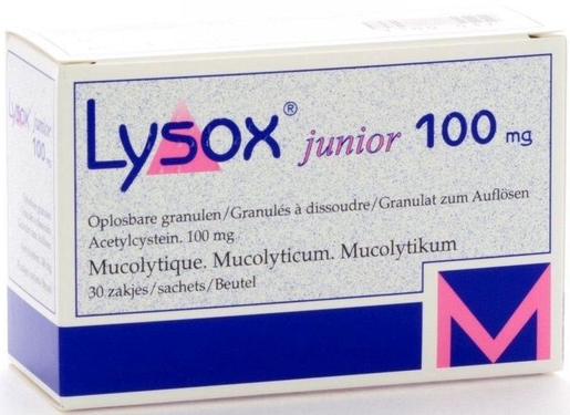 Lysox Junior 100mg 30 Sachets | Toux grasse