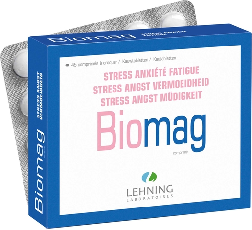 Lehning Biomag 45 Comprimés | Antistress - Bien-être