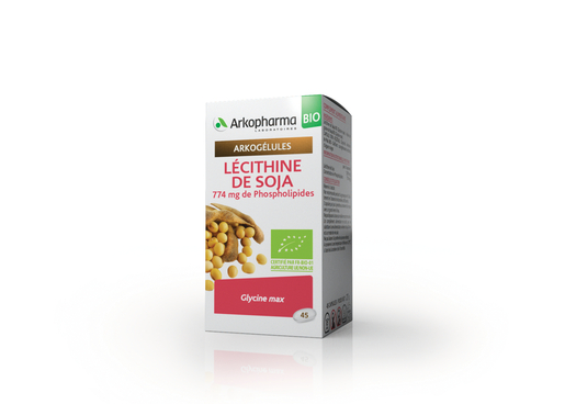 ArkoGélules Lécithine de Soja 45 Gélules Végétales | Tension - Cholesterol