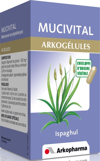 ArkoGélules Mucivital Ispaghul 45 Gélules | Digestion - Transit