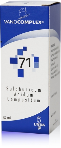 Vanocomplex N71 Sulphuricum Acidum Gouttes 50ml Unda | Arthrose - Rhumatisme