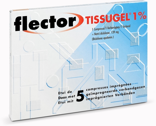 Flector Tissugel 5 Compresses Imprégnées | Muscles - Articulations - Courbatures