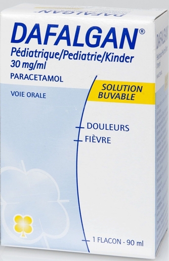 Dafalgan Pédiatrique 30mg/ml Solution Buvable 90ml | Maux de tête - Douleurs diverses