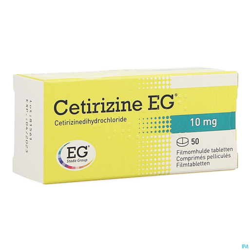 Cetirizine EG 10mg 50 Comprimés | Peau