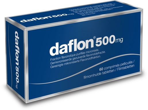 Daflon 500mg 60 Comprimés | Hémorroïdes