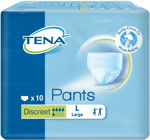 Tena Pants Discreet Large 10 Protections | Changes - Slips - Culottes
