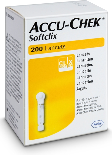 Accu-Chek Softclix 200 Lancets | Diabète - Glycémie