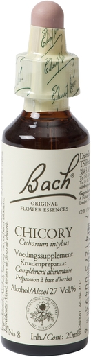 Bach Flower Remedie 08 Chicory 20ml | Souci excessif du bien-être d'autrui