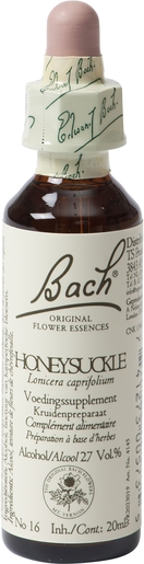 Bach Flower Remedie 16 Honeysuckle 20ml | Désintérêt