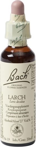 Bach Flower Remedie 19 Larch 20ml | Abattement - Désespoir