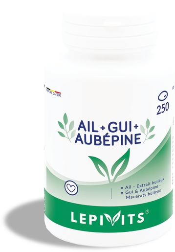 Lepivits Ail + Gui + Aubepine 250 Capsules | Tension - Cholesterol