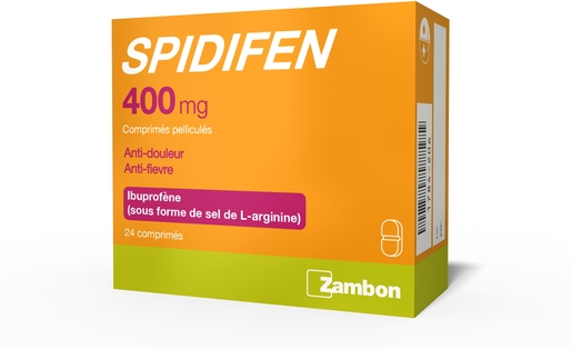 Spidifen 400mg 24 Comprimés | Règles douloureuses