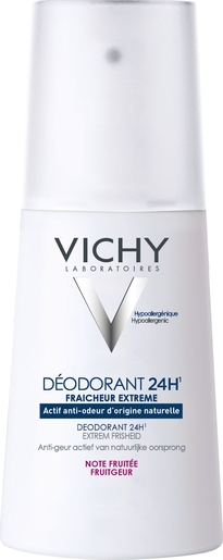 Vichy Déodorant Fraicheur Extrème Vapo Fruite 100ml | Déodorants classique