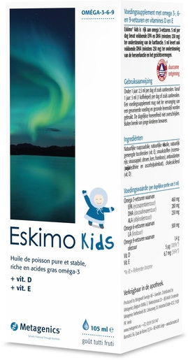 Eskimo Kids Tutti Frutti 105ml | Vitamines