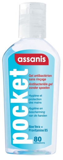 Assanis Pocket Gel 80ml | Désinfectant pour les mains