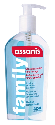 Assanis Family Gel 250ml | Désinfectant pour les mains