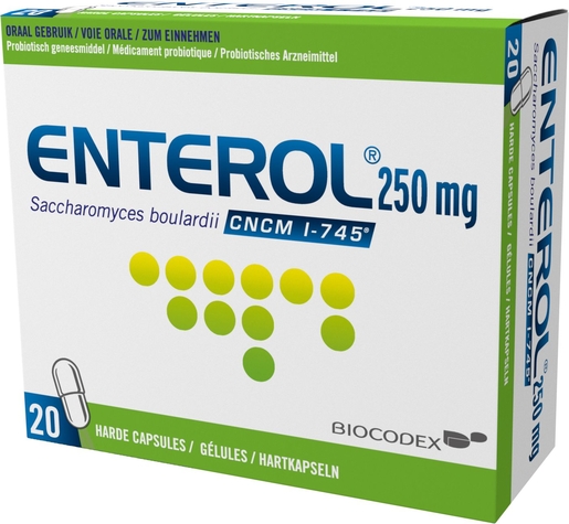 Enterol 250mg 20 Gélules (pot) | Diarrhée - Turista