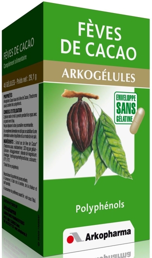 ArkoGélules Fèves De Cacao 45 Gélules | Minceur