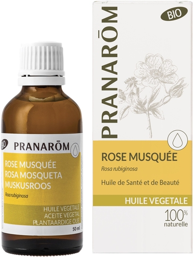 Pranarôm Rose Musquée Huile Végétale Bio 50ml | Produits Bio
