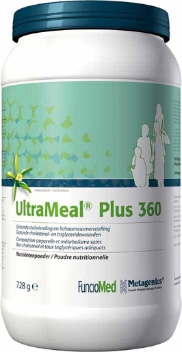 UltraMeal Plus 360 Vanille Poudre Nutritionelle 728g | Cholestérol
