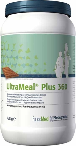 UltraMeal Plus 360 Chocolat Poudre Nutritionelle 728g | Cholestérol
