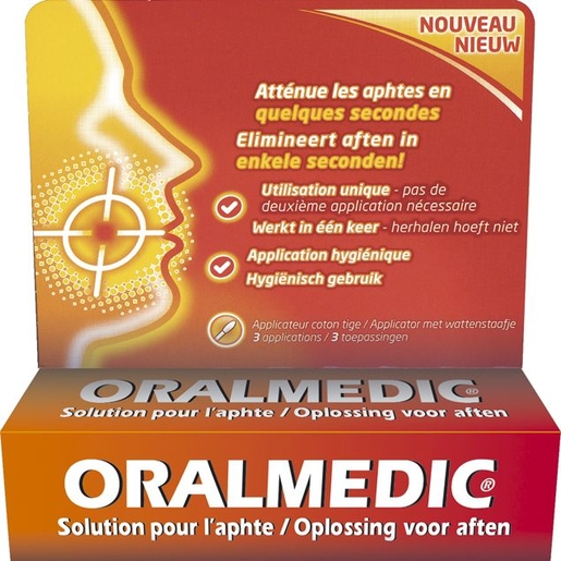 Oralmedic Contre Aphtes Applicateur 3 | Aphtes - Gingivite