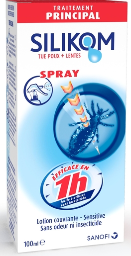 Silikom Spray Anti Poux 100ml | Anti-poux - Traitement Poux