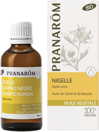 Pranarôm Nigelle Huile Végétale Bio 50ml | Produits Bio
