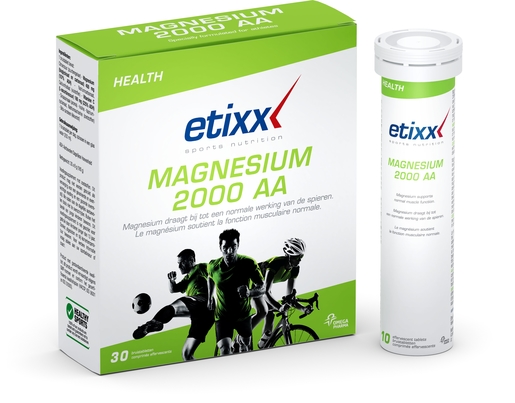 Etixx Magnésium 2000 AA 30 Comprimés Effervescents | Préparation à l'effort