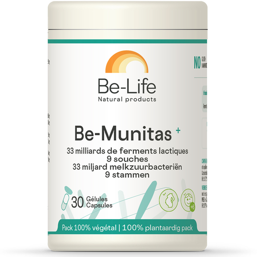 Be-Life Be-Munitas+ 30 Gélules | Probiotiques - Prébiotiques