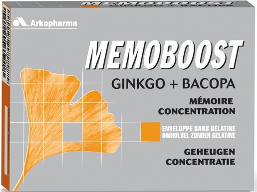 Memoboost Ginkgo Biloba Et Bacopa 30 Capsules | Examens - Etudes