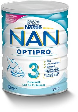 Nan Optipro 3 Nestlé Lait Croissance Poudre 800g | Laits 3eme âge