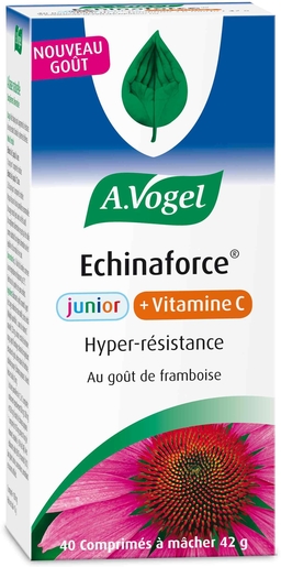 A. Vogel Echinaforce Junior + Vitamine C 40 Comprimés | Défenses naturelles