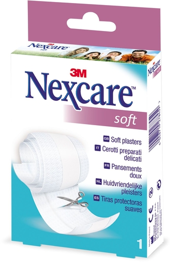 NexCare 3M Soft Plasters Band 8cmx1m | Pansements - Sparadraps - Bandes
