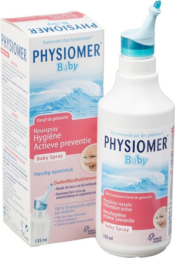 Physiomer Baby Spray Nasal Hygiène Nasale Prévention Active 135ml | Nettoyage du nez