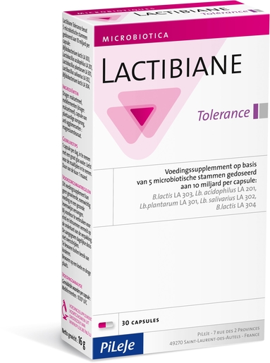 Lactibiane Tolérance 30 Gélules | Probiotiques - Prébiotiques
