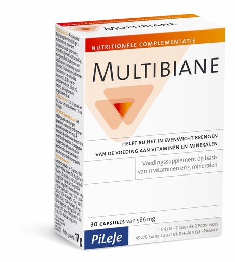 Multibiane 30 Gélules x586mg | Multivitamines