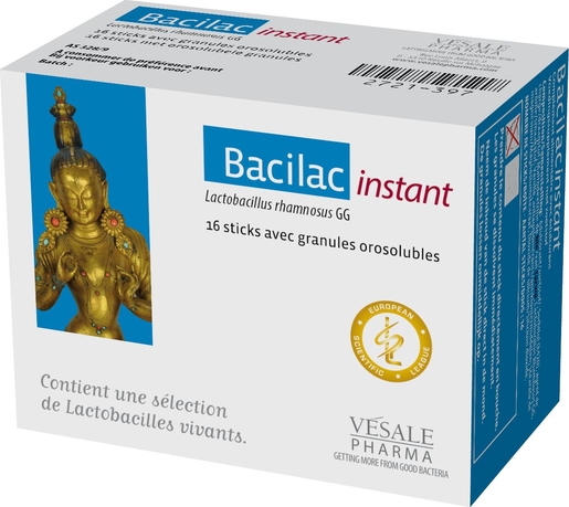 Bacilac Instant 16 Sachets | Probiotiques - Prébiotiques