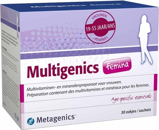Multigenics Femina 30 Sachets de Poudre | Multivitamines