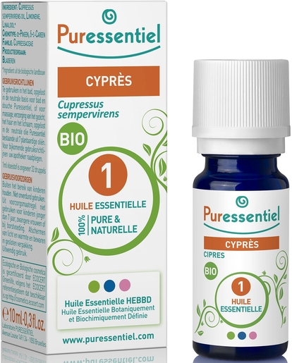 Puressentiel Expert Cyprès Bio Huile Essentielle 10ml | Produits Bio