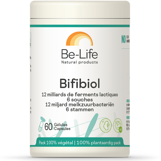 Be-Life Bifibiol 60 Gélules | Probiotiques - Prébiotiques